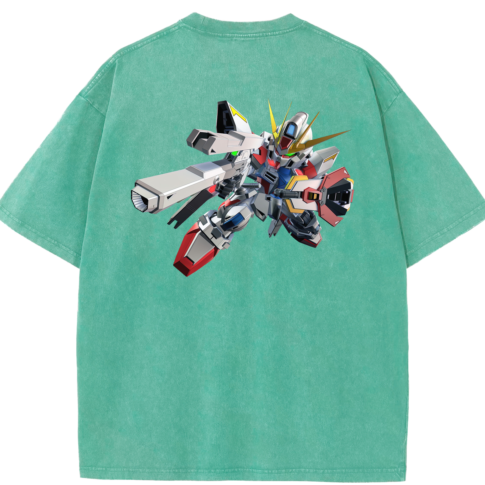 （画像用） 機動戦士ガンダム Mobile Suit Gundam 綿100% ヴィンテージ風 半袖Tシャツ（背面プリント）